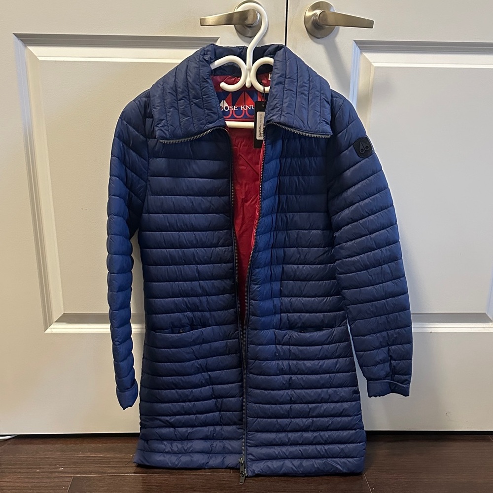 Moose Knuckles Quilted Long Jacket (size: S)
